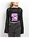 SWIXXZ Metal Collage Black Crop Sweater - Thumbnail image 1 of 3