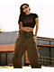 SWIXXZ Punk Eyes Baby Black Crop T-Shirt - Thumbnail image 3 of 3