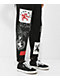 SWIXXZ Punk Patched Set Pantalones Negros