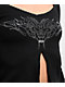 SWIXXZ Rhinestone Flyaway Black Long Sleeve T-Shirt - Thumbnail image 4 of 5