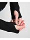 SWIXXZ Rhinestone Flyaway Black Long Sleeve T-Shirt - Thumbnail image 5 of 5