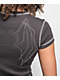 SWIXXZ Rhinestone Wings Grey Crop T-Shirt - Thumbnail image 4 of 5