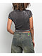 SWIXXZ Rhinestone Wings Grey Crop T-Shirt - Thumbnail image 1 of 5