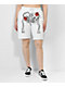 SWIXXZ Skeleton shorts de deporte blancos