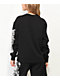 SWIXXZ Skull Pile Black Oversize Crewneck Sweatshirt 