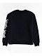 SWIXXZ Skull Pile Black Oversize Crewneck Sweatshirt - Thumbnail image 6 of 6