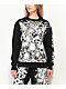 SWIXXZ Skull Pile Black Oversize Crewneck Sweatshirt - Thumbnail image 1 of 6