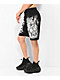 SWIXXZ Skull Pile Black Sweat Shorts - Thumbnail image 3 of 7