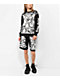 SWIXXZ Skull Pile Black Sweat Shorts - Thumbnail image 4 of 7
