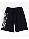 SWIXXZ Skull Pile Black Sweat Shorts - Thumbnail image 6 of 7
