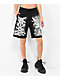 SWIXXZ Skull Pile Black Sweat Shorts - Thumbnail image 1 of 7