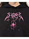 SWIXXZ Spider Black Crop Hoodie - Thumbnail image 3 of 3