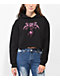 SWIXXZ Spider Black Crop Hoodie - Thumbnail image 1 of 3