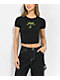 SWIXXZ Spider Black Crop T-Shirt - Thumbnail image 1 of 2