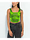 SWIXXZ Spider Green Corset Tank Top