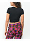 SWIXXZ Wolf Baby Black Crop T-Shirt - Thumbnail image 2 of 4