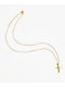 Saint Midas Dainty Cross 16" Gold Chain Necklace - Thumbnail image 2 of 2