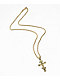 Saint Midas Diamond Crucifix 10" Gold Pendant Necklace - Thumbnail image 2 of 2
