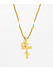 Saint Midas Eternal Cross x Guadalupe 22" Gold Chain Necklace - Thumbnail image 1 of 2