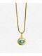 Saint Midas Evil Eye Pendant 20" Gold Chain Necklace - Thumbnail image 1 of 2