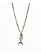 Saint Midas Fish Bone 24" Silver Necklace - Thumbnail image 1 of 2