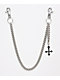 Saint Midas Gothic Cross Silver Pocket Chain - Thumbnail image 1 of 4