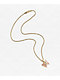 Saint Midas Love Quartz Gold collar de mariposa de 10
