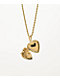 Saint Midas Rose Heart Pendant 18" Gold Chain Necklace - Thumbnail image 2 of 2