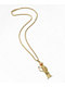 Saint Midas Ruby Grim Reaper 20" Gold Chain Necklace - Thumbnail image 2 of 2