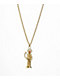 Saint Midas Ruby Grim Reaper 20" Gold Chain Necklace - Thumbnail image 1 of 2