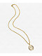 Saint Midas Saint Judas Crystal Pendant 20" Gold Chain Necklace - Thumbnail image 2 of 2