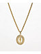 Saint Midas Saint Judas Crystal Pendant 20" Gold Chain Necklace - Thumbnail image 1 of 2
