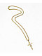 Saint Midas Serpent Cross 20" Gold Chain Necklace - Thumbnail image 2 of 2