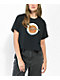 Salem7 Alphabet Soup Black Crop T-Shirt