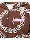 Salem7 Chains Brown Zip Hoodie - Thumbnail image 3 of 4