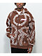 Salem7 Chains Brown Zip Hoodie - Thumbnail image 1 of 4