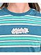 Salem7 Flower Power Blue Stripe 2Fer Long Sleeve T-Shirt - Thumbnail image 3 of 4