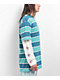 Salem7 Flower Power Blue Stripe 2Fer Long Sleeve T-Shirt - Thumbnail image 4 of 4