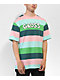 Salem7 Gross Pink & Green Stripe T-Shirt