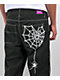 Salem7 Spider Web Black Denim Jeans - Thumbnail image 4 of 7