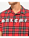 Salem7 Tartan Red & Green Short Sleeve Flannel Shirt - Thumbnail image 3 of 3