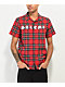 Salem7 Tartan Red & Green Short Sleeve Flannel Shirt - Thumbnail image 1 of 3