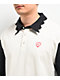 Salem7 Vamp Black & White Long Sleeve Polo Shirt - Thumbnail image 3 of 4