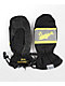 Salmon Arms Classic High Visibility Black & Yellow Snowboard Mittens