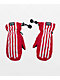 Salmon Arms Classic Red & White Stripe Snowboard Mittens - Thumbnail image 1 of 2