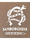 Samborghini Logo Camiseta Marrón
