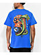 Samborghini Snake 8 Ball Skull Blue T-Shirt - Thumbnail image 1 of 3