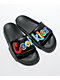 Sandalias negras con logo multicolor Cookies OG