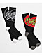 Santa Cruz Big Cruz 2 Pack Black Crew Socks - Thumbnail image 1 of 3