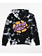 Santa Cruz Broken Dot sudadera con capucha con tinte anudado blanco y negro